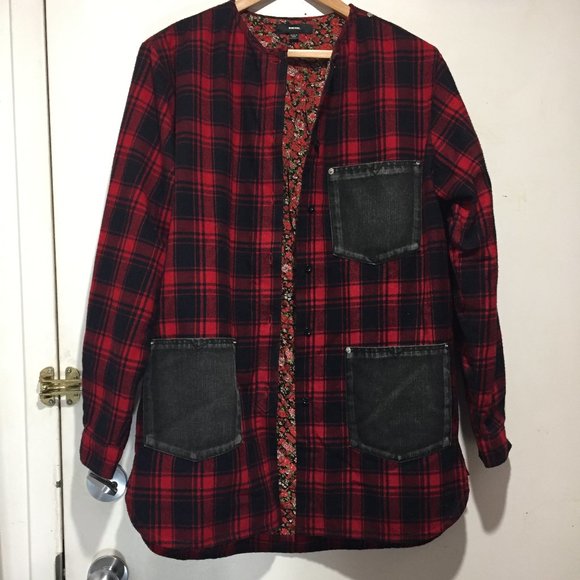 DIESEL LIGHTWEIGHT PLAID JACKETS SIZE L - Picture 7 of 8